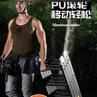 2021梯子直梯升降10米7米经济型工G程摺叠梯轻便型室内8米伸缩家g