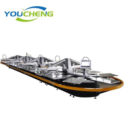 8色30工位椭圆印花机丝网印花机T恤裁片自动椭圆服装印花机