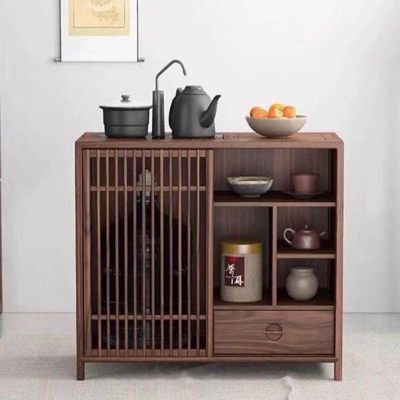 中式实木榆木茶水一体移动la家用边柜简约茶桌客厅烧水多功能储物,电子元器件市场,其它元器件,淘宝优惠券,粉丝福利购,淘宝优惠卷