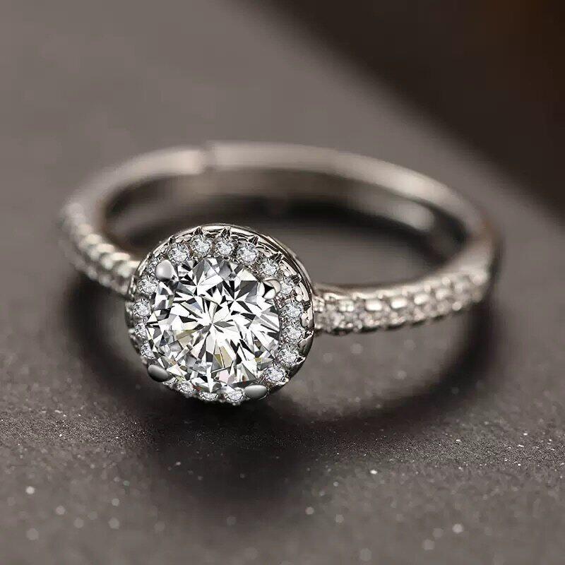 上海IGI实验室培育钻石钻戒Pt950铂金包银钻戒女订婚结婚礼物婚戒