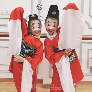 正品儿童武打虎演出服装松戏曲话幼剧舞台儿练园功夫武术服练功表