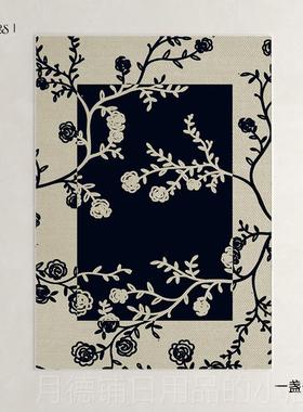 正品MFEN 花园秀场客厅U地毯卧室南级法式风床边沙毯高感发茶几毯