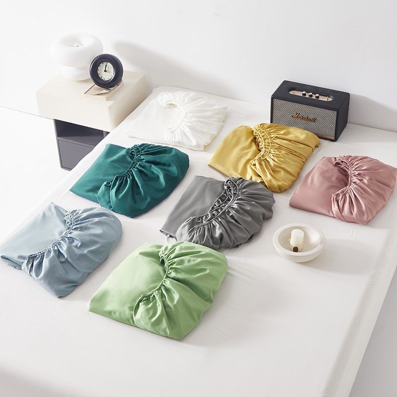 60支纯色全棉贡缎床笠长绒棉全棉床垫套子糖果色时尚百搭春秋床单,床上用品,床笠,淘宝优惠券,粉丝福利购,淘宝优惠卷