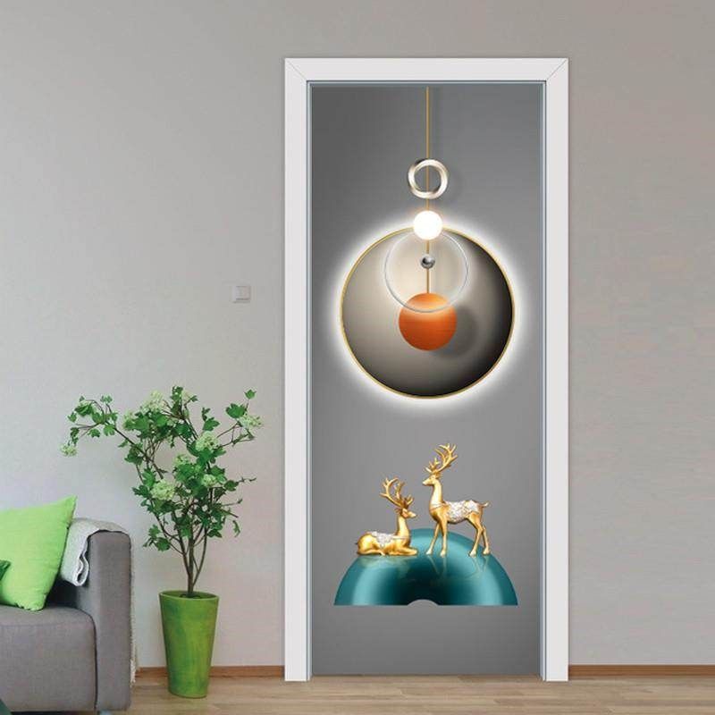 门贴纸整张木门翻新自粘卧室门玻璃门贴纸装饰电梯贴膜墙贴画q117,家居饰品,涂鸦墙贴,淘宝优惠券,粉丝福利购,淘宝优惠卷