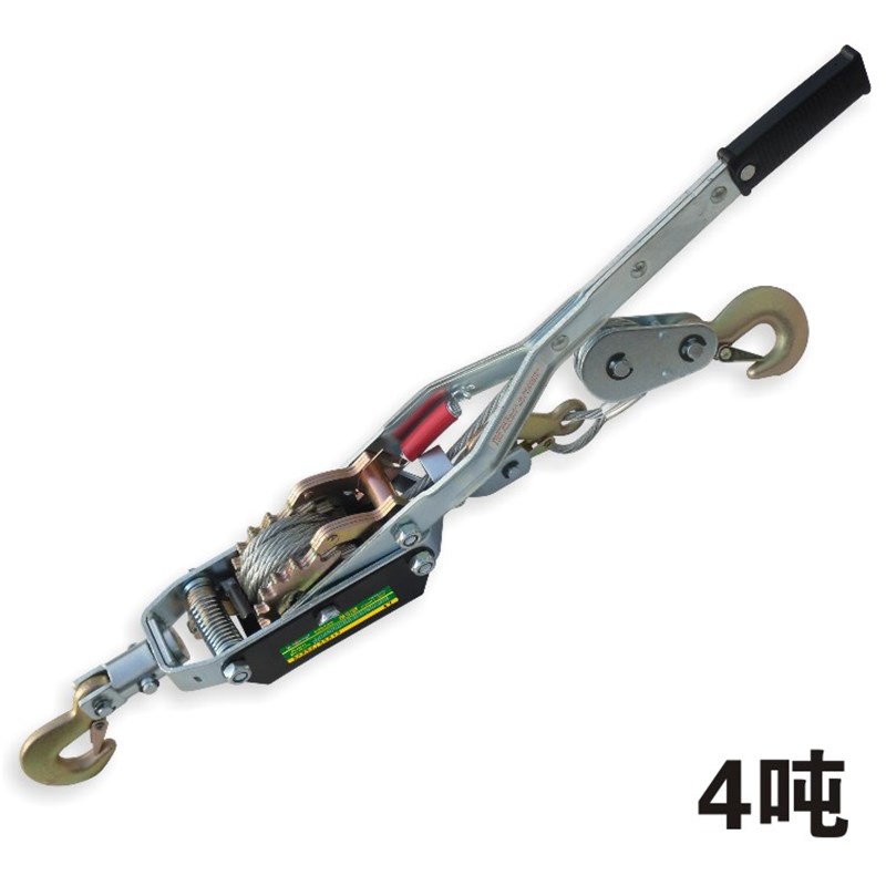 汽车牵引器绞盘应急绳 自架游急救钢丝绳拖车绳收紧器 紧线器