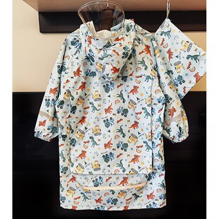 轻薄透气儿童雨衣男童小孩防水女童宝宝上学小学生书包位时尚 雨披