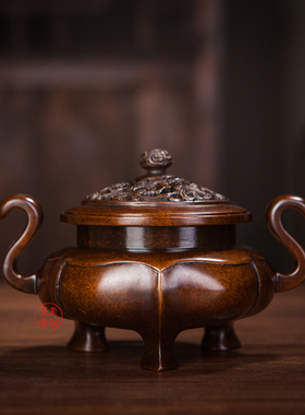 见素香坊2020新款 朝冠耳海棠熏炉 乾清宫和陈巧生制C139双落款-T