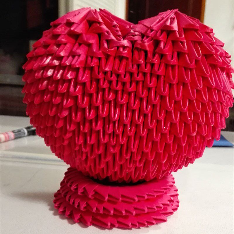 三角插/手工折纸/手工DIY/手工材料包/成品/爱心