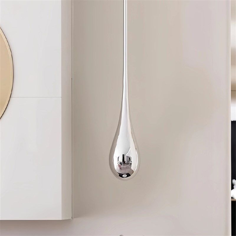 酒店大堂吊装水滴售楼处雕塑样板间饰品装置玻璃钢玄关客厅摆件