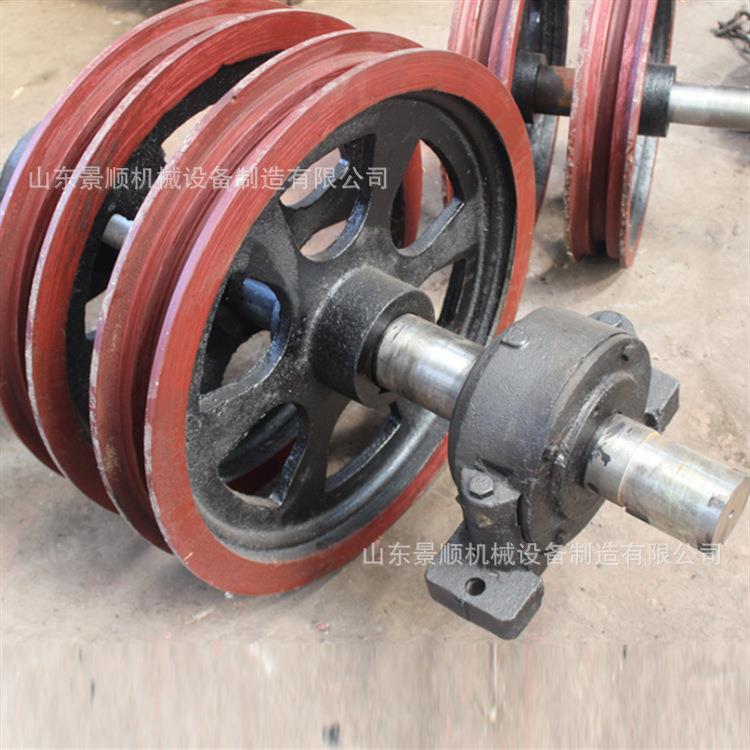 1.6米游动天轮 钢丝绳承重天轮 矿用固定式天轮 铸造立井天轮现货