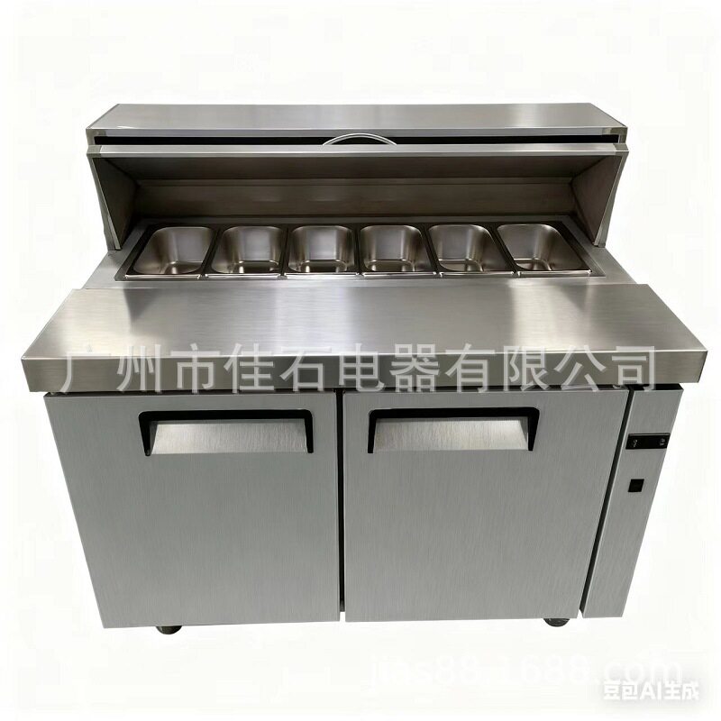 2026新款 风冷 三明治冷柜 商用 110V salad bar 沙拉展示柜厂家