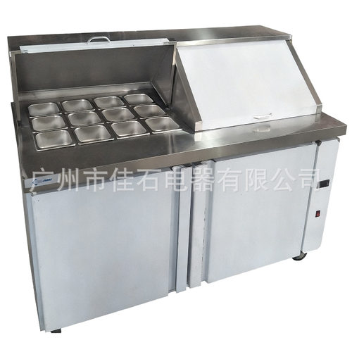 厂家供应 餐饮店 110V 风冷无霜 Salad displays 抓码柜  沙拉台