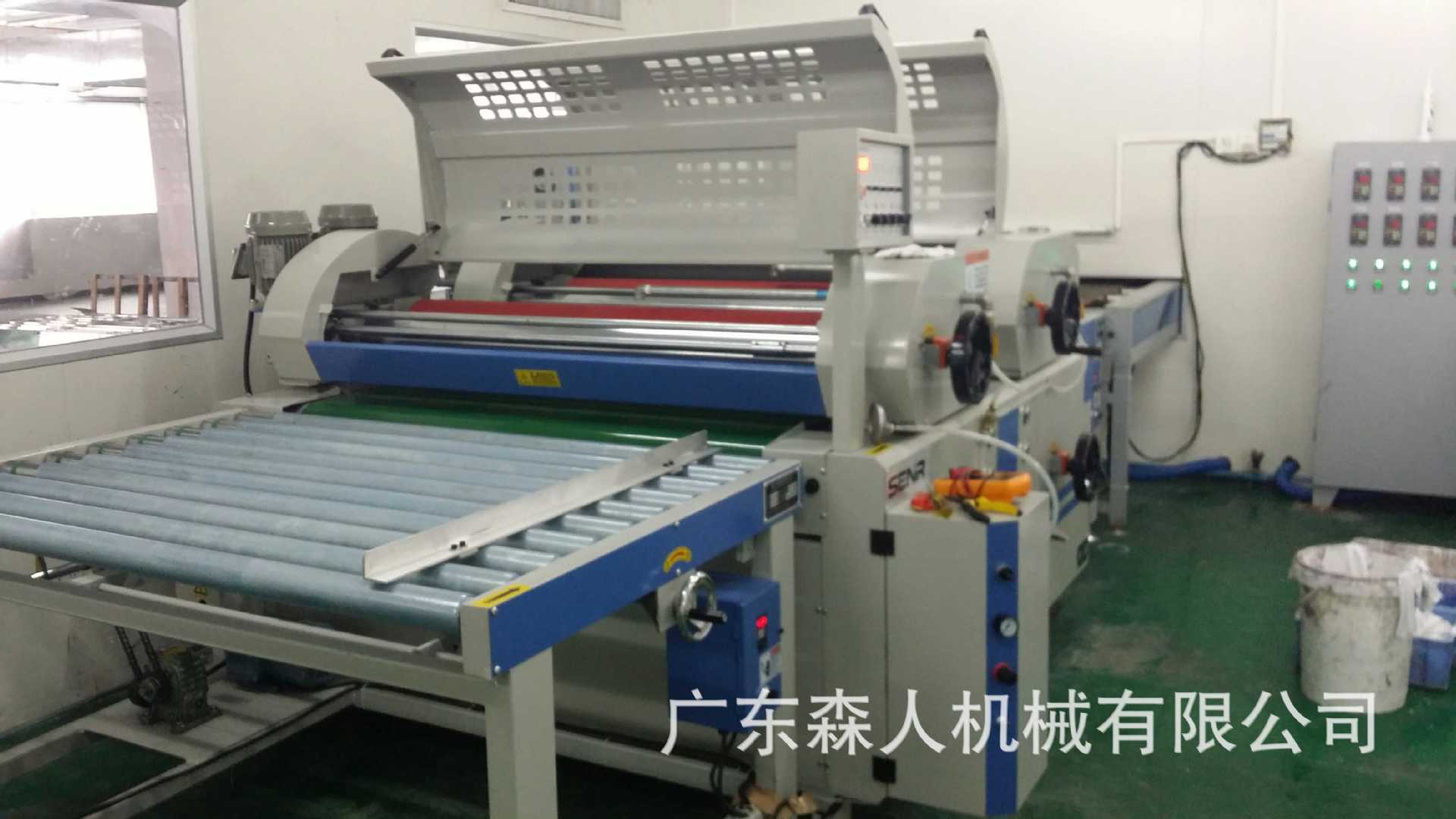 玻璃圆桌覆盖底色专用辊涂机可涂布水性油性高温低温油墨图片