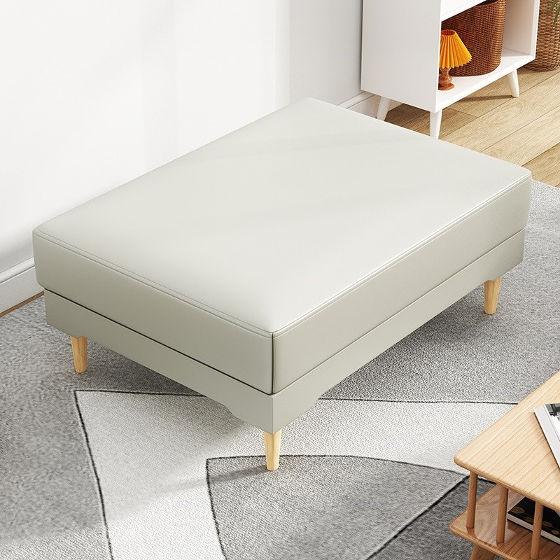 定制订做皮艺懒人沙发榻贵妃沙发延长凳躺单人床放脚凳拼接床加宽