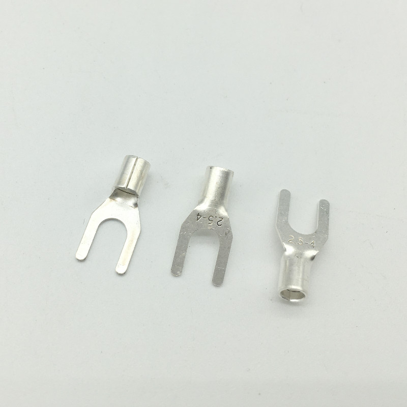 UT1-3-4-5 冷压裸接线端头/叉形接线端子/UT冷压端子Y型U型 1.5-4