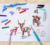 IWI 钢笔墨囊卡水补充包吸墨器 精品文具