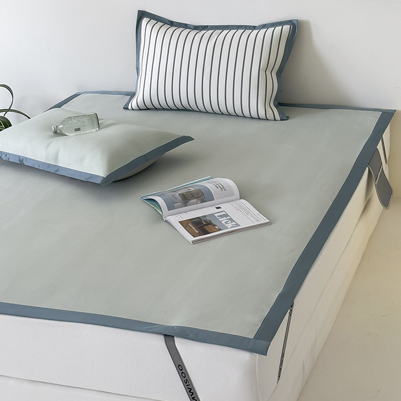 罗兰A类冰藤席夏季冰丝凉席三件套裸睡可水洗家用空调软席子纯色,床上用品,藤席,淘宝优惠券,粉丝福利购,淘宝优惠卷