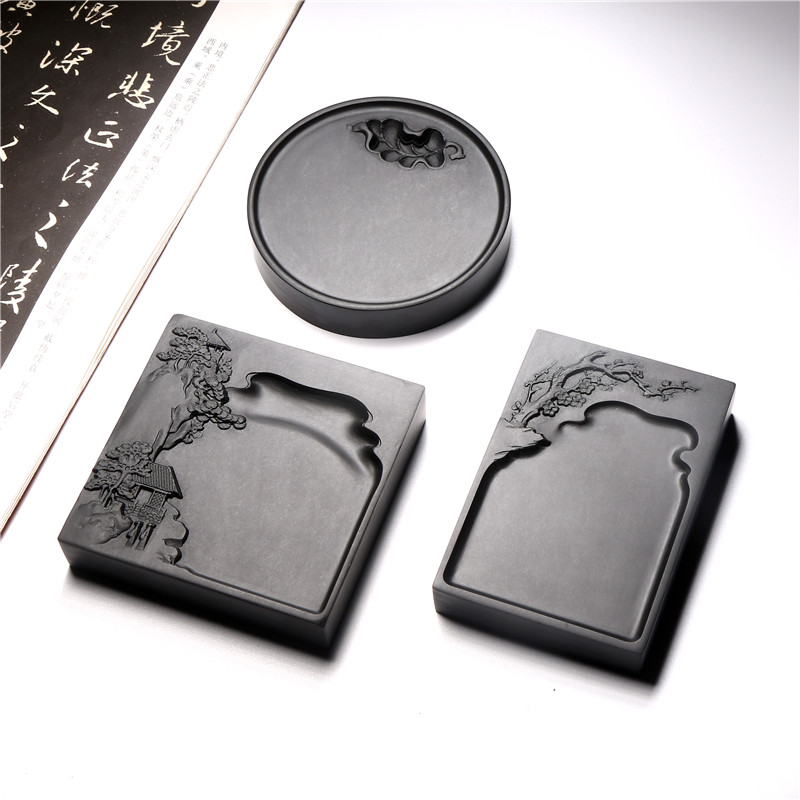 安徽歙砚 天然原石砚台 书法绘画用精品老坑砚台歙砚小楷可压纸原,文具电教/文化用品/商务用品,砚台,淘宝优惠券,粉丝福利购,淘宝优惠卷