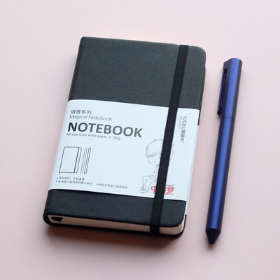 罗格夫高档A6口袋本随身皮面笔记本硬壳面商务便携记事本子9x14cm