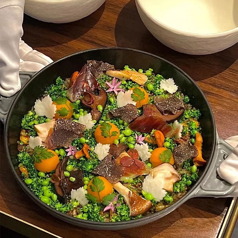 创意时尚餐具西餐厅海鲜焗饭芝士意面铸铁盘蚝仔烙锅铸铁双耳浅锅