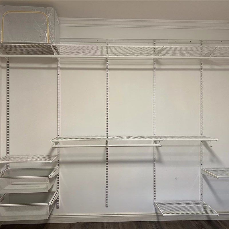 定制卧室金属衣帽架步入式衣帽间开放式卧室砌墙上衣柜框架挂衣橱