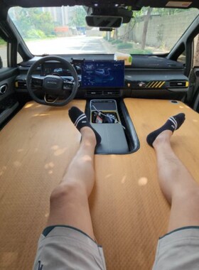 埃安YP合创Z03超薄5公分厚度车载拉丝充气床垫不塌陷不变形承重强