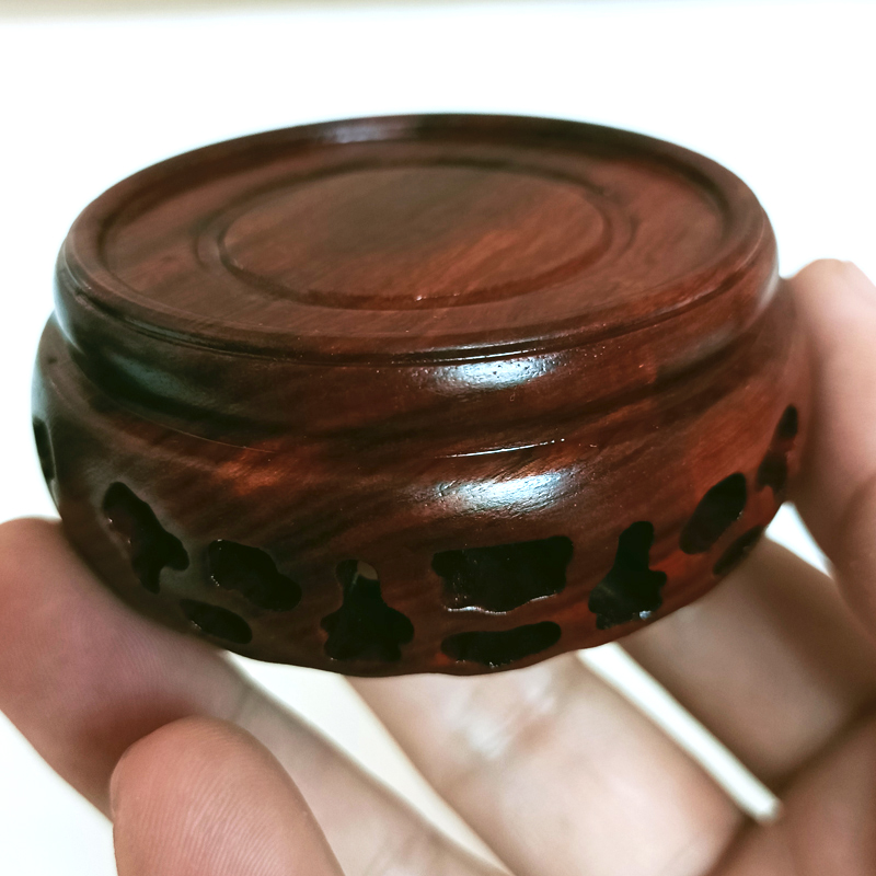 红木底座古玩玉器茶壶茶杯盖碗奇石底托紫砂花瓶工艺品摆件圆底座