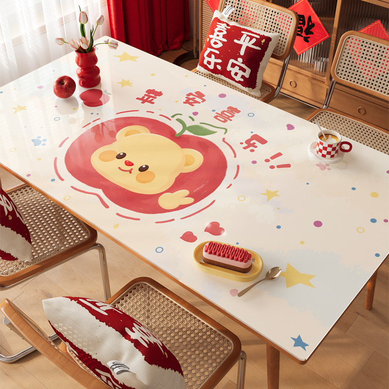 pvc软玻璃餐桌垫防水防油免洗桌布台面保护垫隔热餐桌垫茶几垫子,居家布艺,桌布,淘宝优惠券,粉丝福利购,淘宝优惠卷