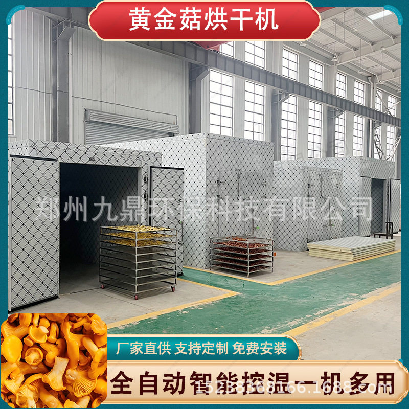 黄金菇烘干机大型金顶蘑榆黄蘑脱水烘干房食用菌玉皇菇烘干设备