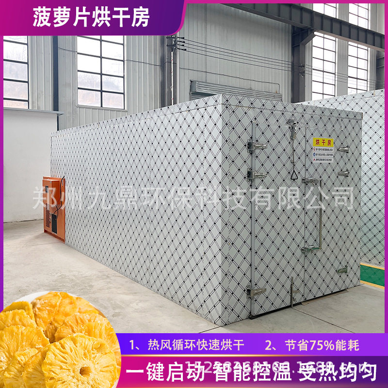 凤梨烘干机大型菠萝片烘干房柑橘无花果百香果浆火龙果烘干设备