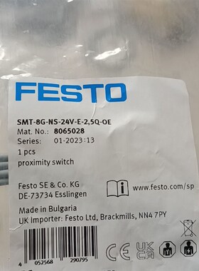 费斯托磁性开关 8065028 SMT-8G-NS-24V-