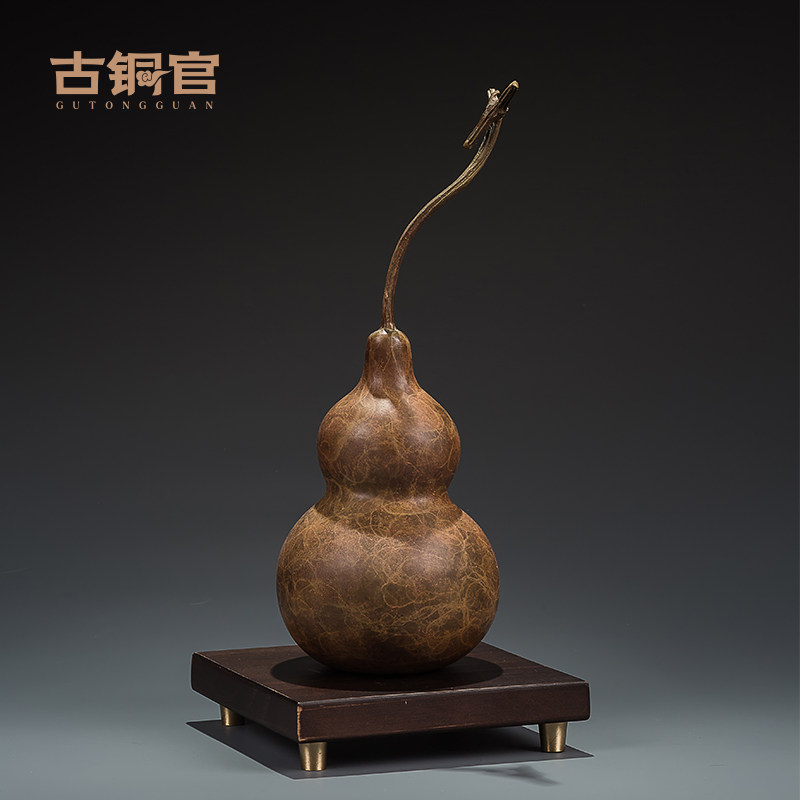 铜葫芦家居饰品桌面摆件文创礼品客厅玄关酒柜电视柜办公桌工艺品