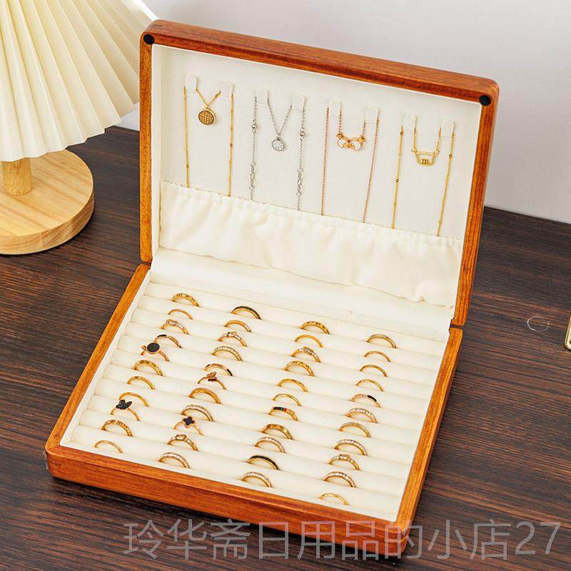 高档匠功夫盒花层梨木戒指收纳耳钉拨盒片收纳盒木质首饰收纳盒单,饰品/流行首饰/时尚饰品新,首饰盒,淘宝优惠券,粉丝福利购,淘宝优惠卷
