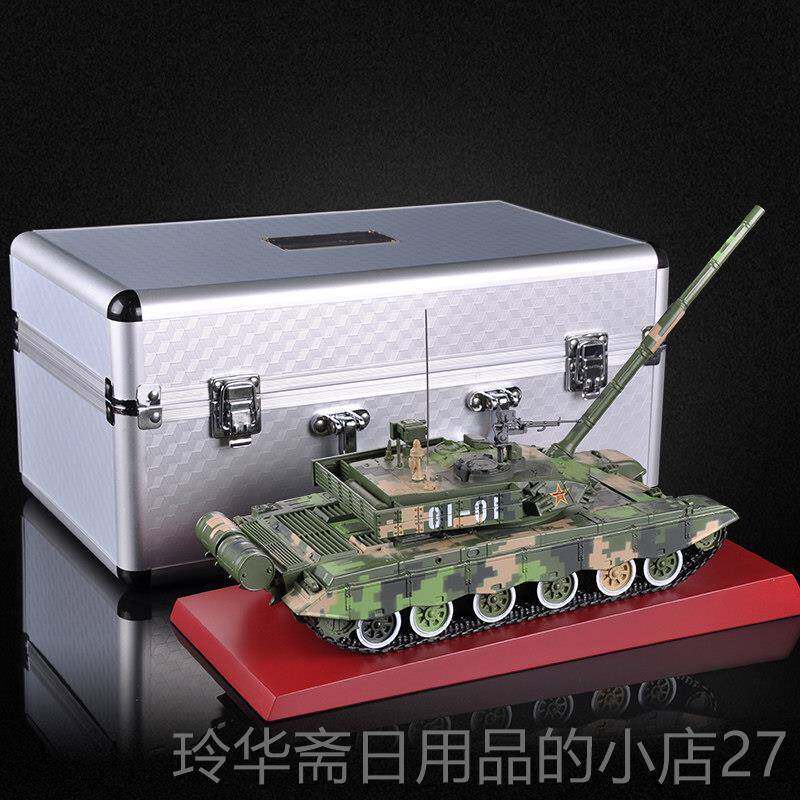 高档真兄弟1:事0中国99式主战坦3克模型金甲属合金成品军装战车玩