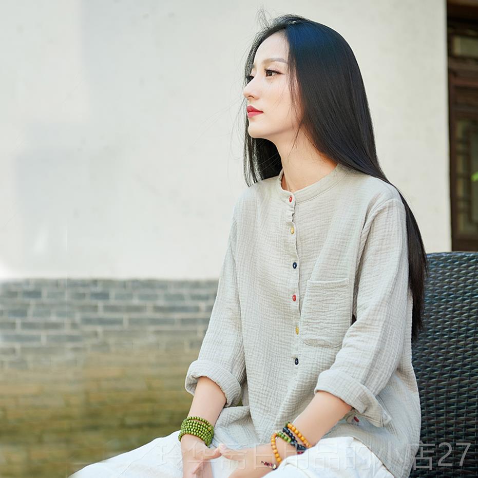 高档拳太服女棉麻春秋新款太极服亚麻晨陈家沟太极练功服练服上极