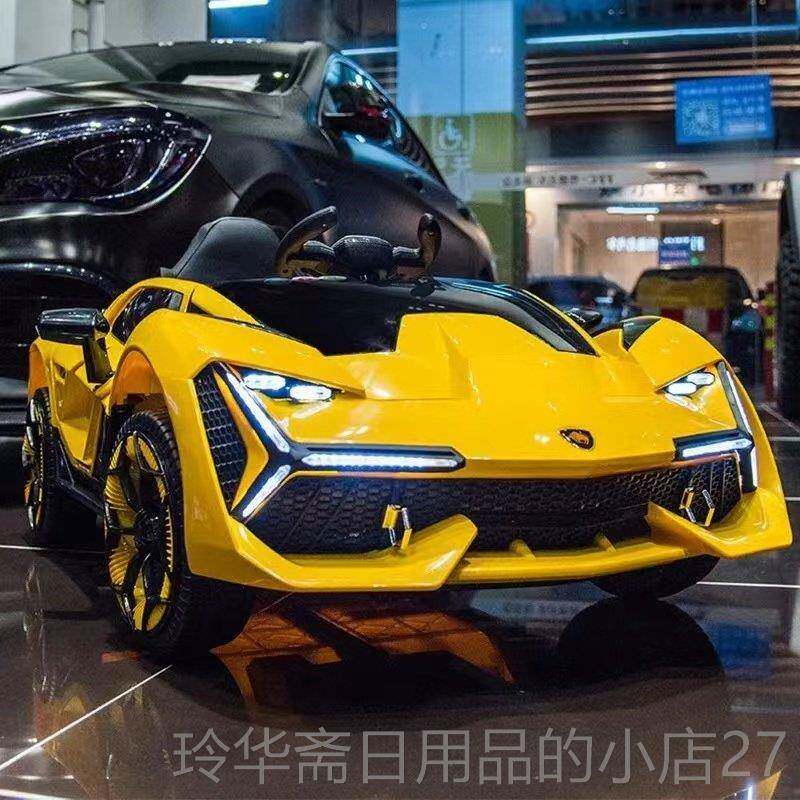 高档儿童电车四轮带遥宝宝电汽车小孩玩具车可坐人摇摆童动控车跑