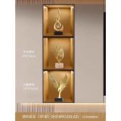 高档新中式 马成功客厅酒柜玄到关摆件高端大气LED灯饰高级感装 艺