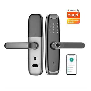 室内门木门卧室门指纹锁中英文涂鸦WiFi蓝牙通通智能锁电子锁
