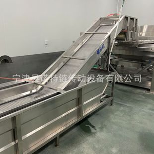 厂家直供 清洗不锈钢浸泡输送机食品 清洗链板输送机 网带输送线