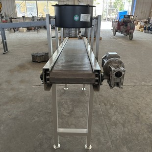 厂家直供不锈钢冲孔链板输送机耐高温风冷线带风扇输送机输送线