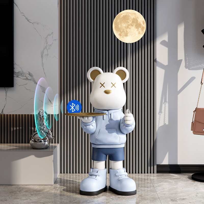 暴力熊宇航员客厅大型落地摆件电视柜沙发旁家居饰品乔迁新居礼品