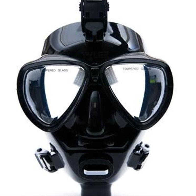 潜水全面罩 TYLER 专业全面镜 钢化玻璃防雾跬胶污水作业潜水面镜