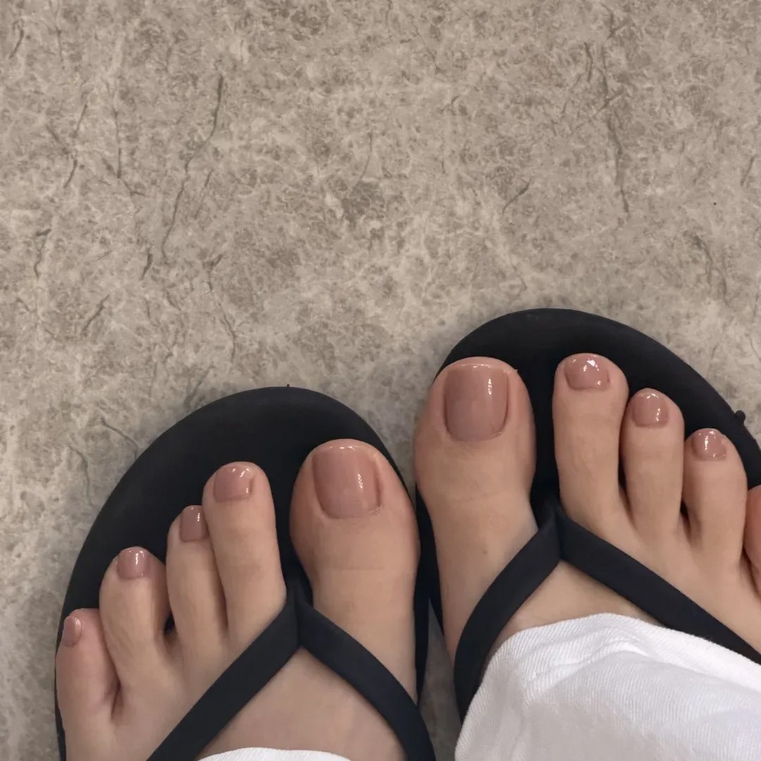 脚趾甲穿戴甲裸色美甲脚部遮丑指甲贴片2026新款高级感显白可拆卸