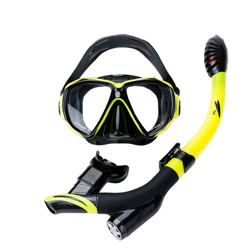 TUO浮潜三宝近视深潜水眼镜全干式呼吸管器装游泳面罩潜水装备