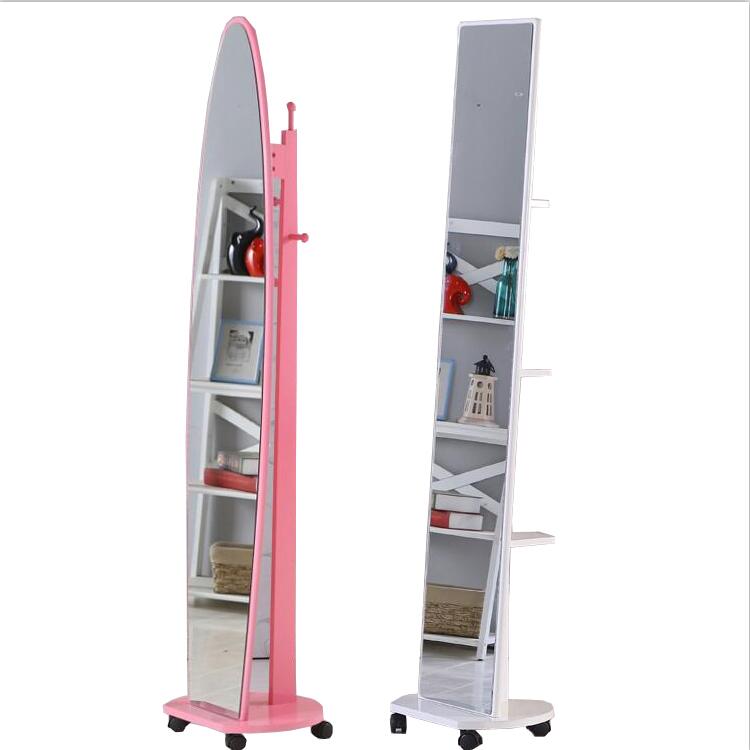 全身镜试衣镜移动落地镜旋转多功能穿衣镜客厅简约现代经济型镜子