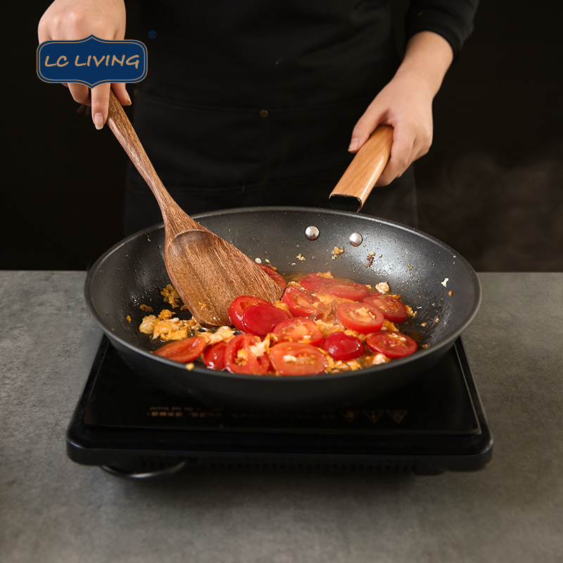 lcliving泰国相思木锅铲炒菜铲子汤勺饭勺煎铲家用长柄木质不粘锅