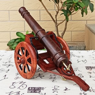 红木雕刻工艺品摆件一炮而红缅甸花梨木家居办公摆件精品小摆件