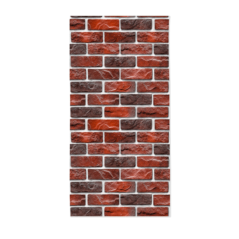 复古砖头墙纸自粘砖纹贴纸3d立体墙贴红砖文化砖石头饭店商用壁纸