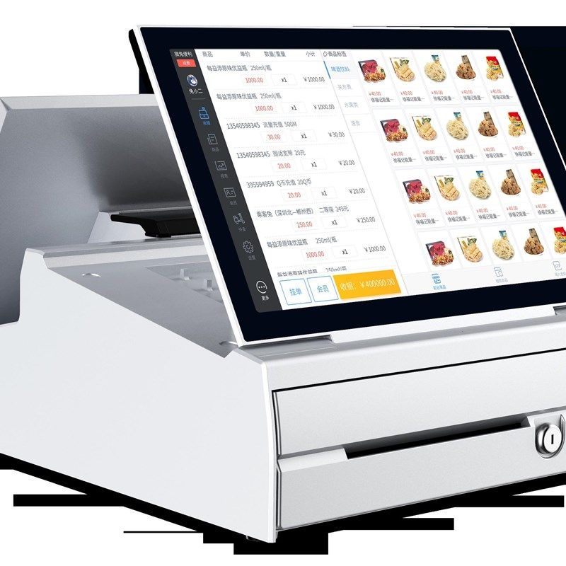 微兔智能收银机T1自带80收据机+钱箱(安卓商超)