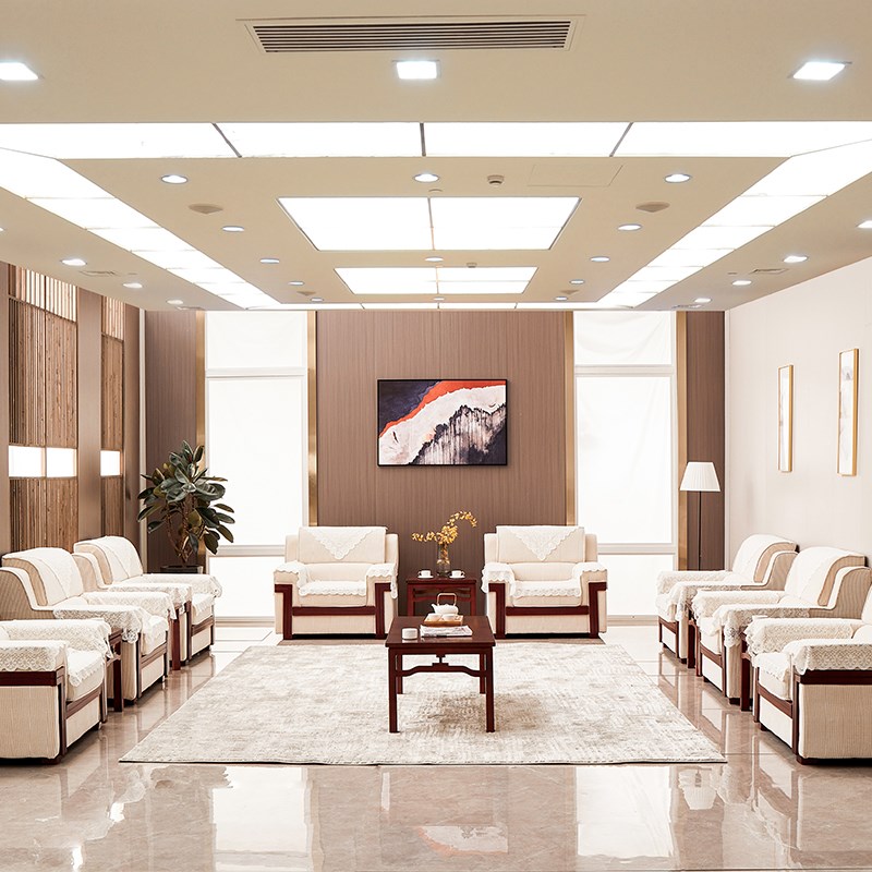 E会议室单人沙发垫扶手巾沙发搭巾接待室贵宾蕾丝办公室加厚